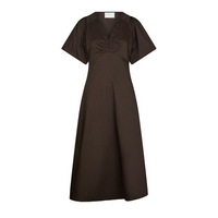 Illana Poplin Dress - Chocolate
