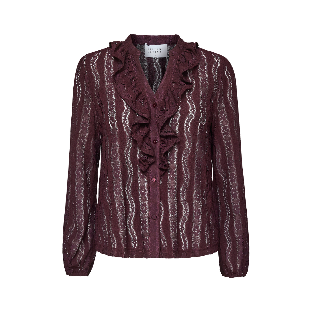 Eina Shirt - Dark Bordeaux