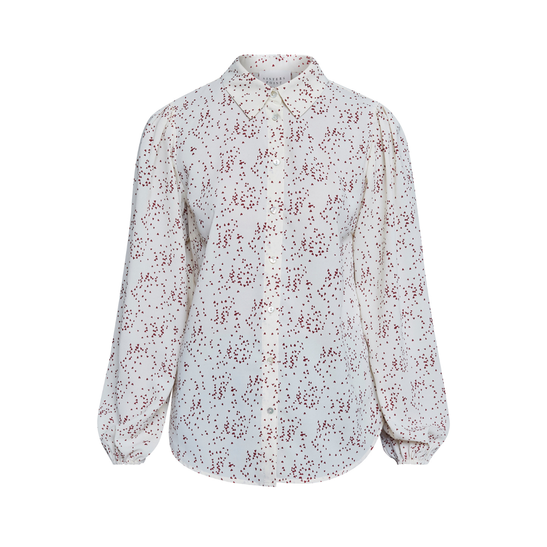 Ebbey Shirt - Cream/Heart
