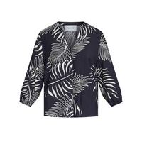 Viaba Shirt - Black Leaf