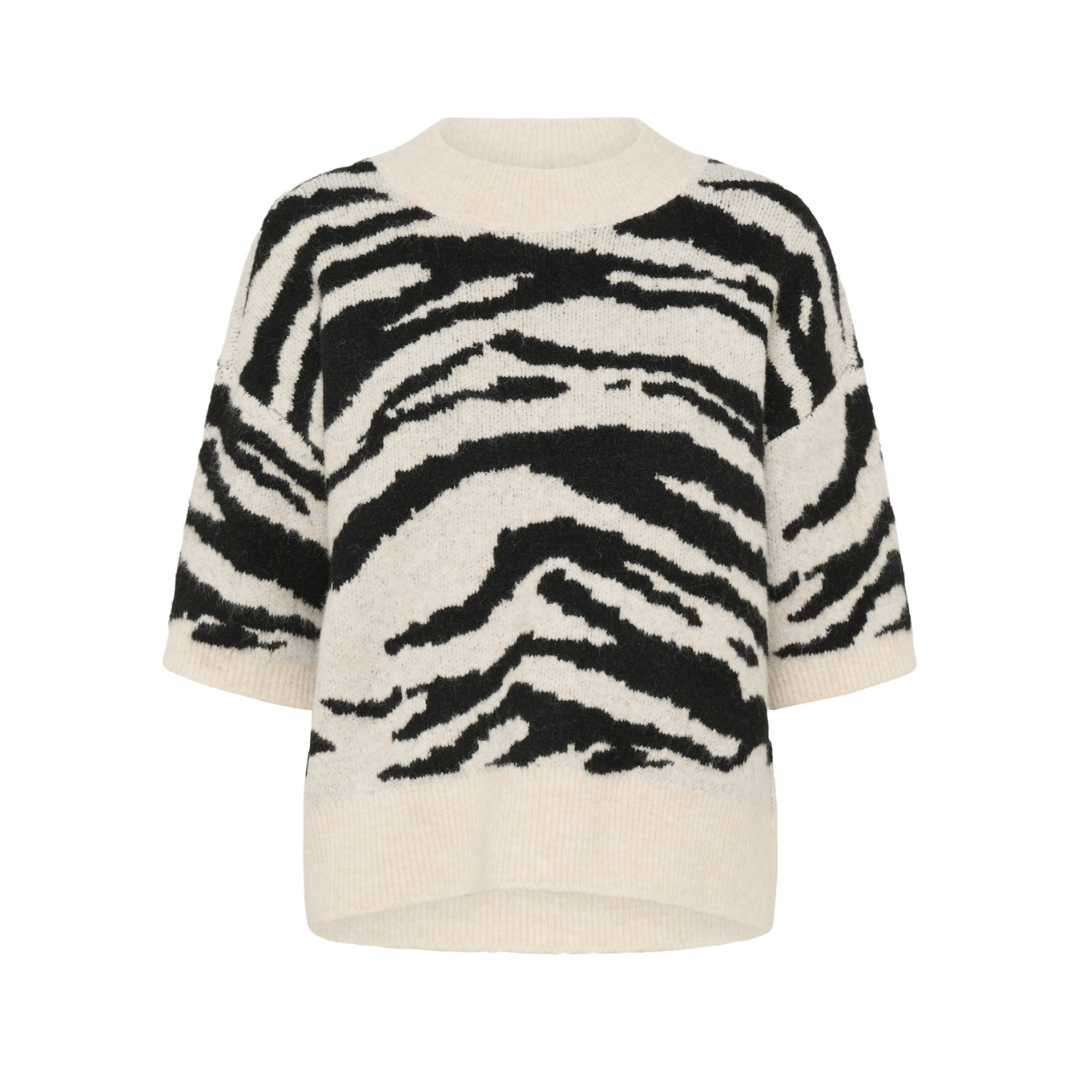 Sandra Knit - Black Animal
