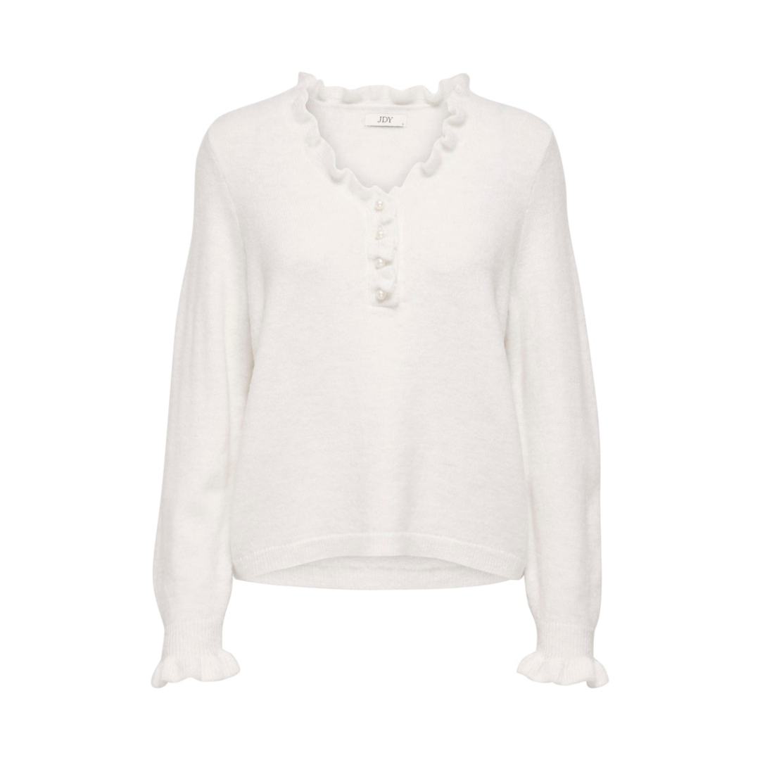 Letty Frill Knit - Egret