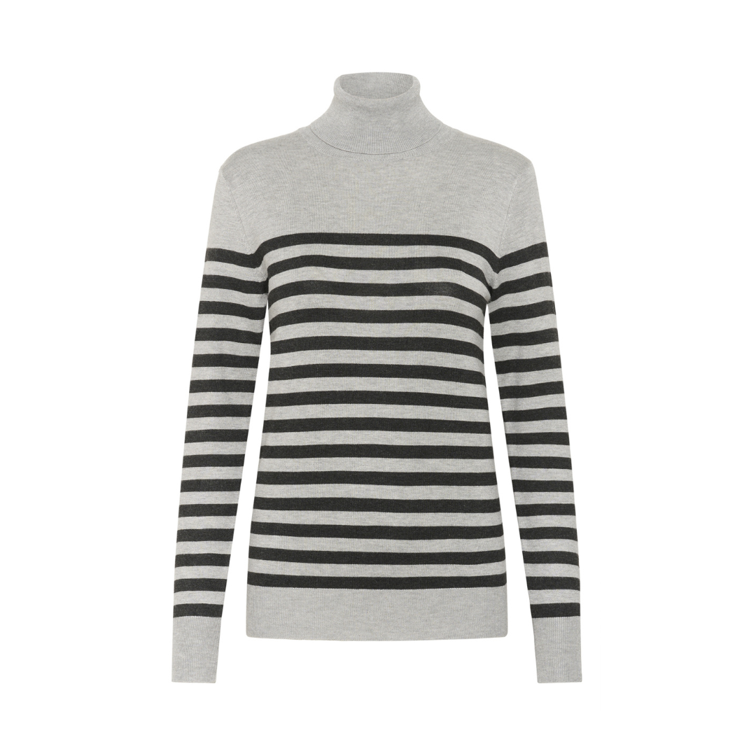 Lizza Rollneck Knit - Stripe