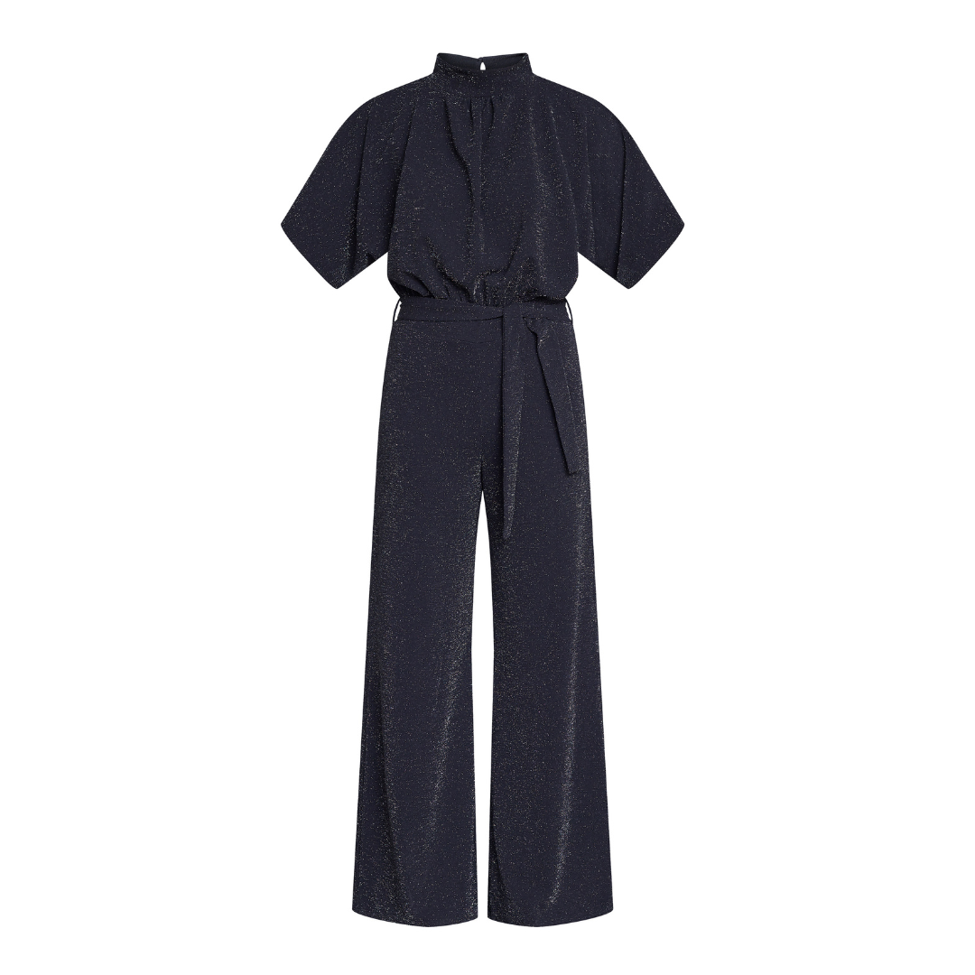 Girl Jumpsuit - Black/Silver/Sparkle