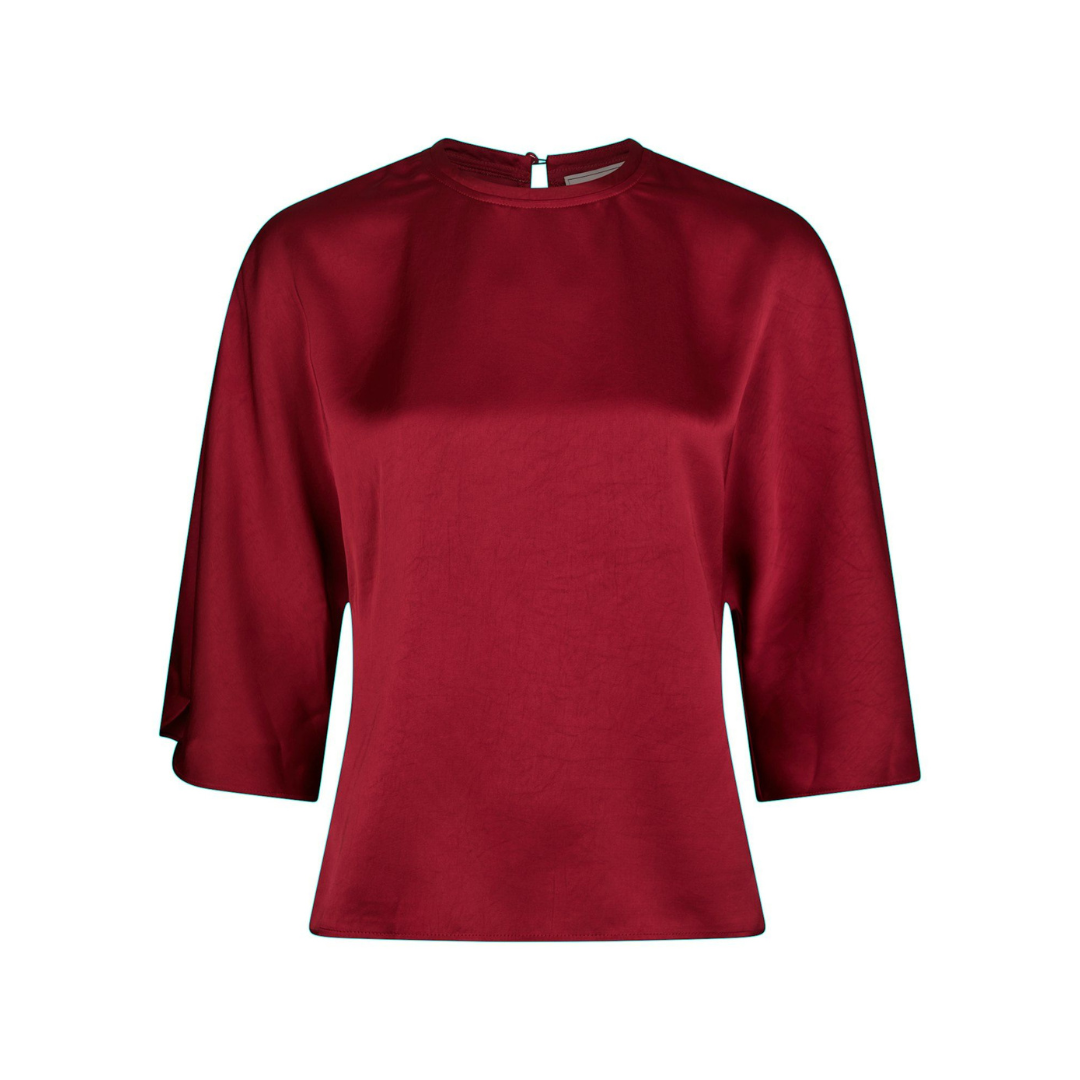 Liora Blouse - Dark Red