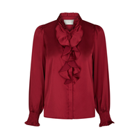 Zamola Blouse - Dark Red