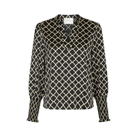 Landa Blouse - Black Print