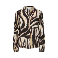 Asina Shirt - Brown/Graphic