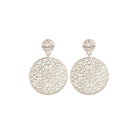 Spinn Crystal Earring - Crystal/Steel