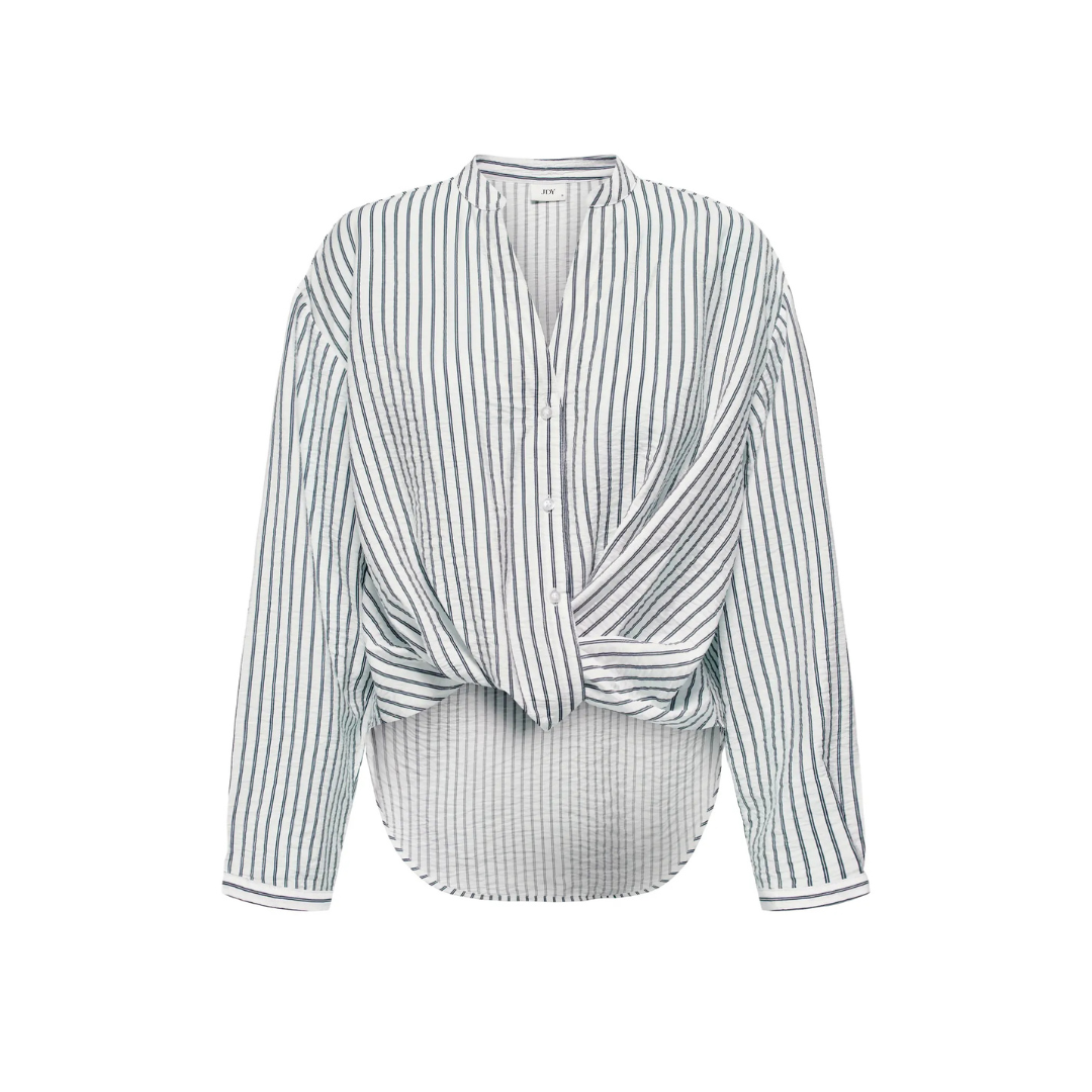 Barbara Shirt - Navy/Cloud Dancer