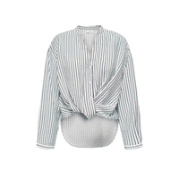 Barbara Shirt - Navy/Cloud Dancer