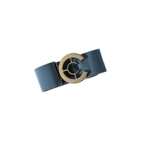 Coster Logo Belt - Dusky Blue/Silver