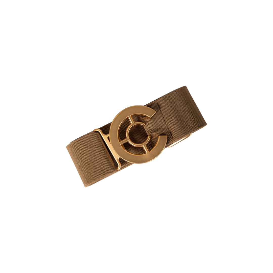 Coster Logo Belt - Mocka Mousse/Gold