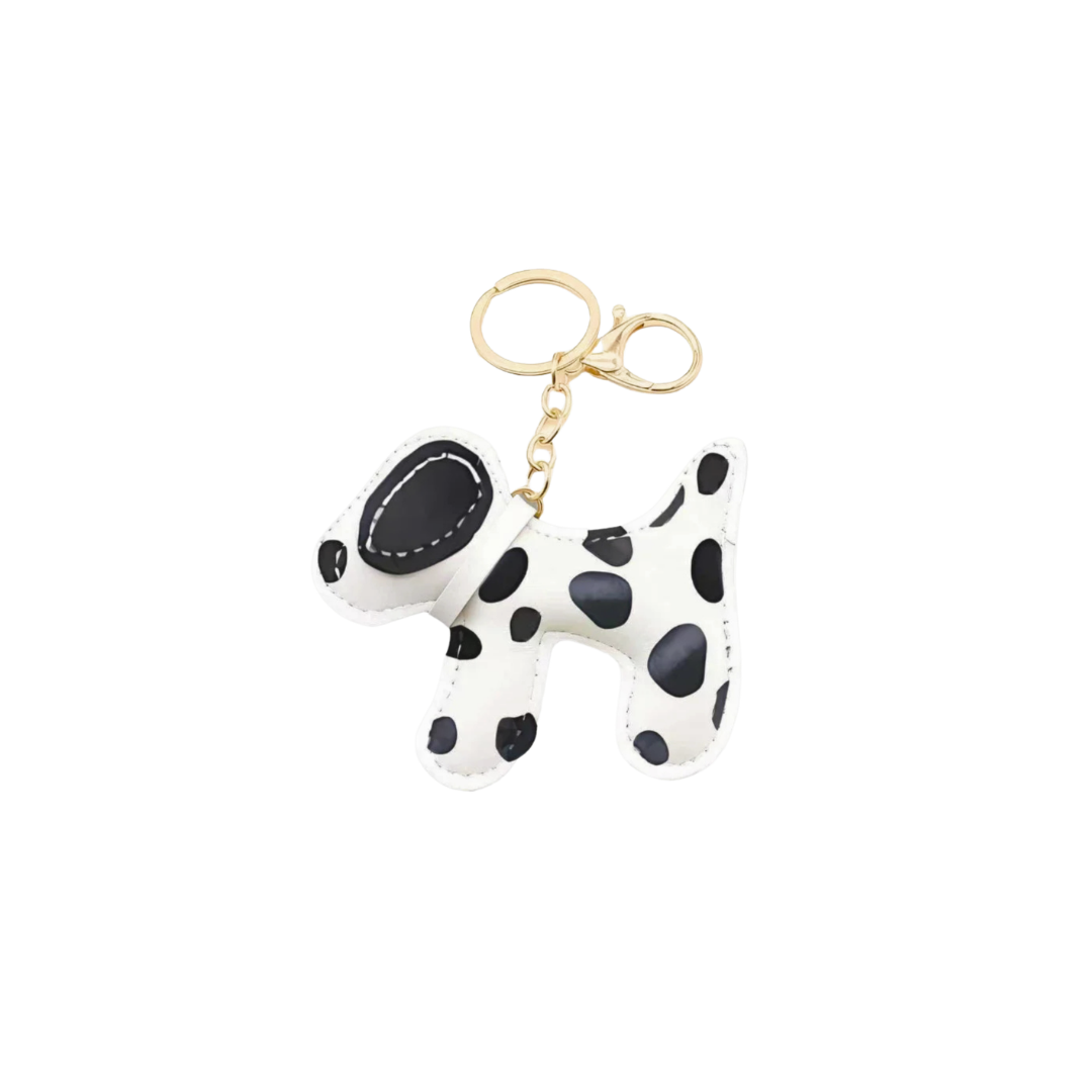 Dog Charm - White/Black