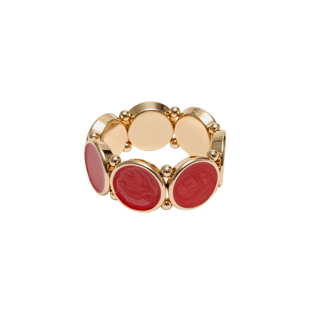 Ava Pearl Bracelet - Red