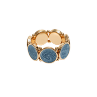 Ava Pearl Bracelet - Denim Blue