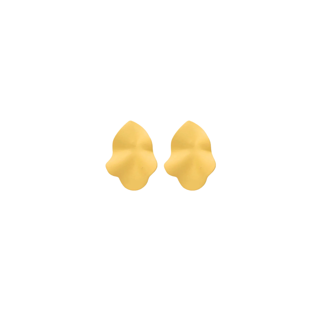 Lip Small Earrings - Soft Yellow