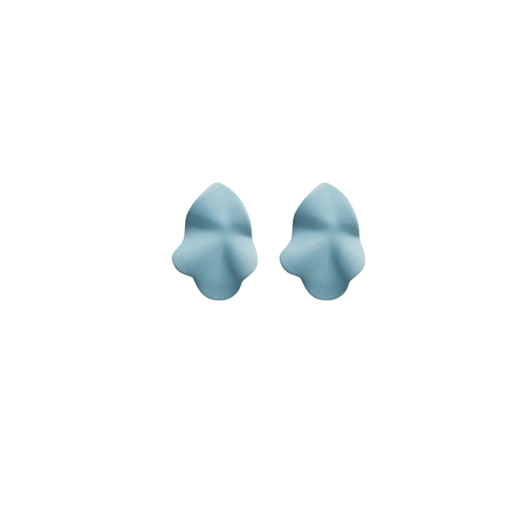 Lip Small Earrings - Light Blue