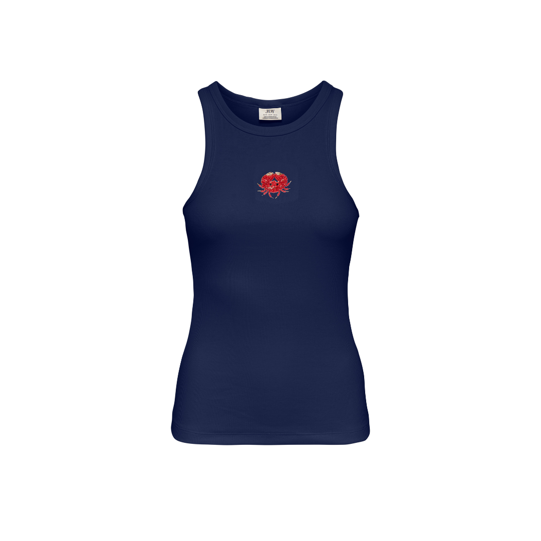 Tulle Pearl Top -  Medieval Blue