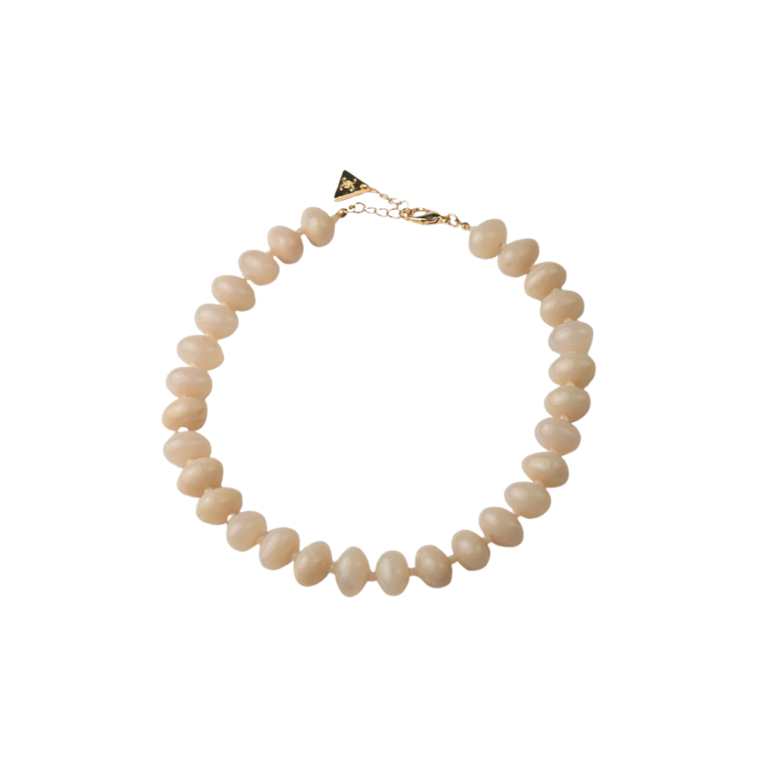 Arta Bead Necklace - Cream