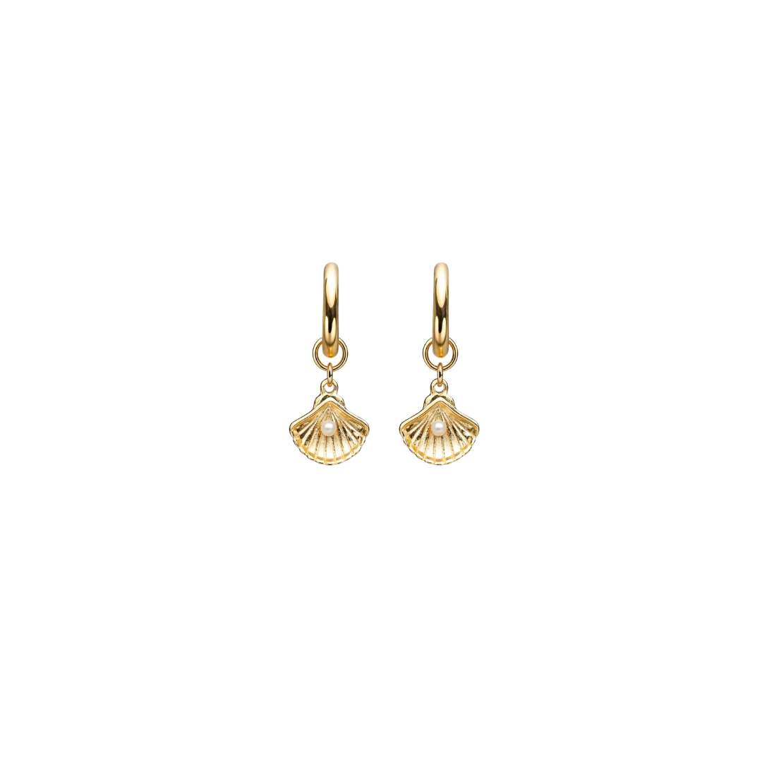 Shell Hoops - Gold