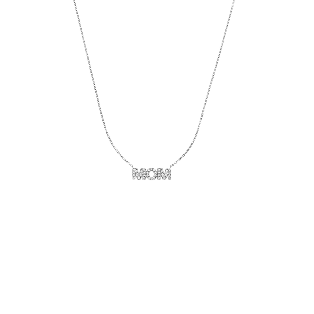 Mom Necklace - Silver