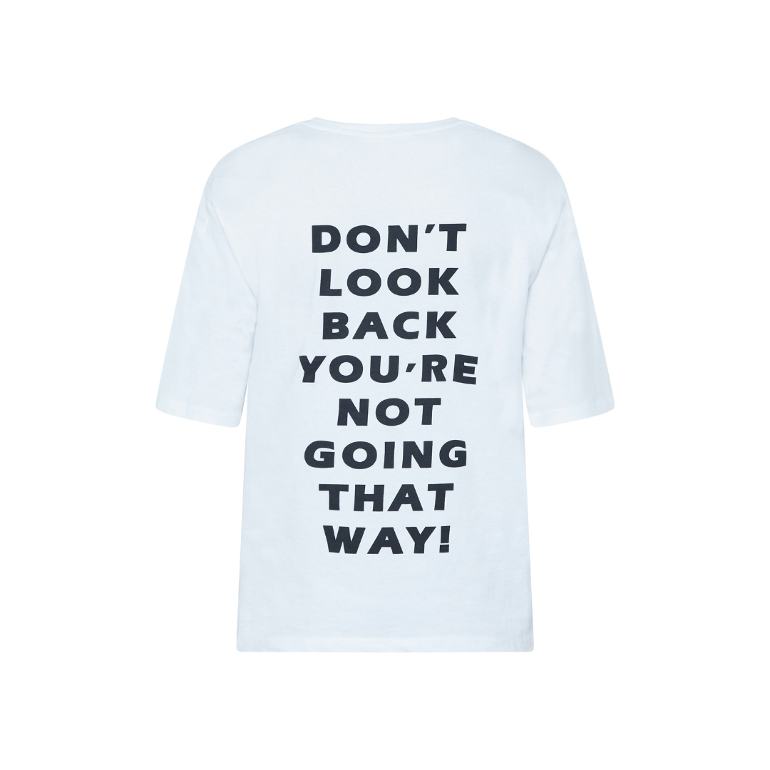 Heda Loose T-Shirt - White/Black