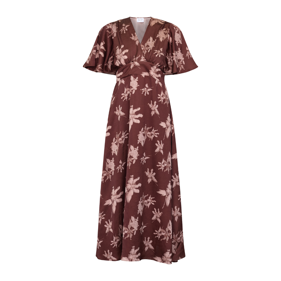 Gisela Dress - Berry Flower