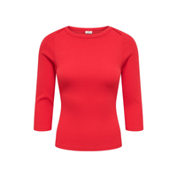 Malli Boatneck Top - Racing Red