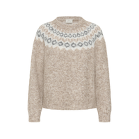Berta Knit - Beige/Grey