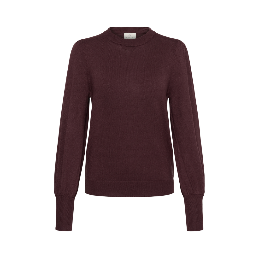 Lizza Buttom Knit - Fudge