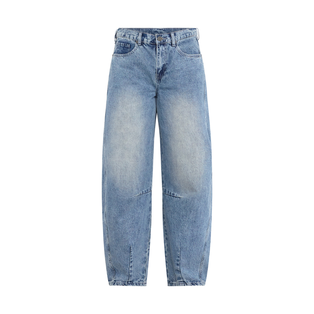 Fiora Barrel Jeans - Vintage Denim