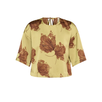 Vanessa Top - Green/Flower