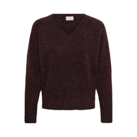 Niel V-Neck Knit - Fudge
