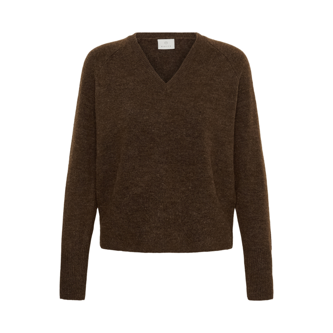 Niel V-Neck Knit - Carafe