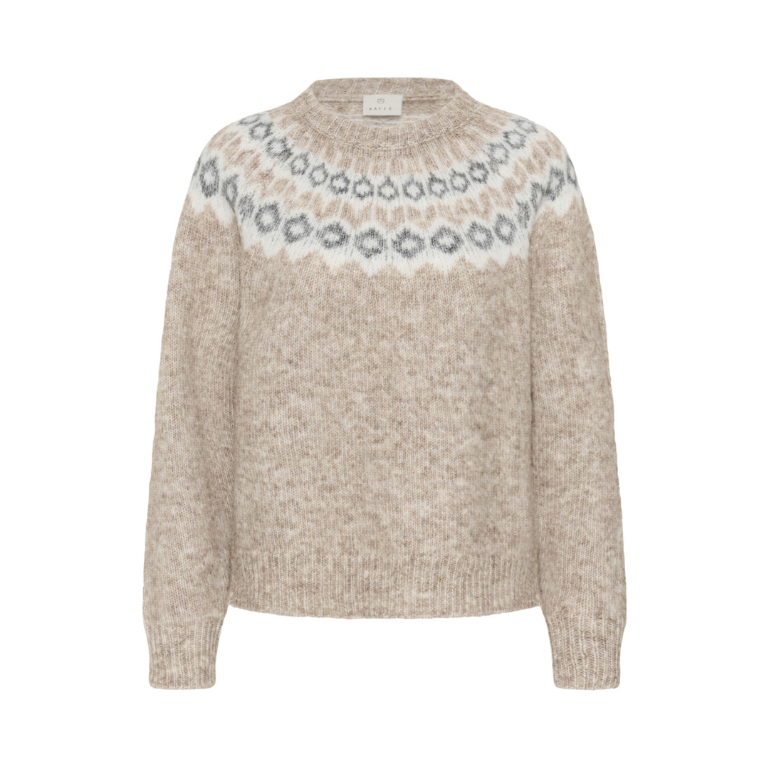 Berta Knit - Beige Melange