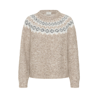 Berta Knit - Beige Melange
