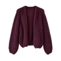 Cocoon Kid Mohair Cardigan – Bordeaux