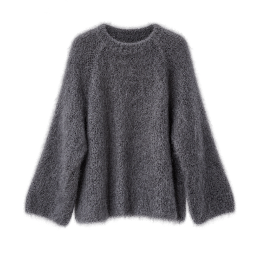 Cocoon Kid Mohair Knit – Dark Grey