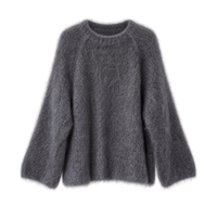 Cocoon Kid Mohair Knit – Dark Grey