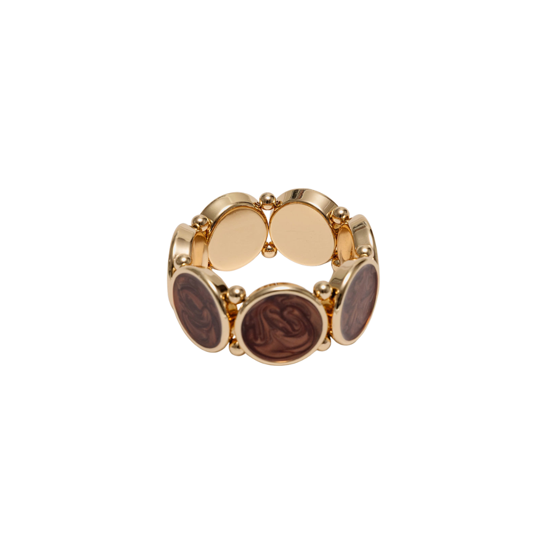 Ava Pearl Bracelet - Dark Brown