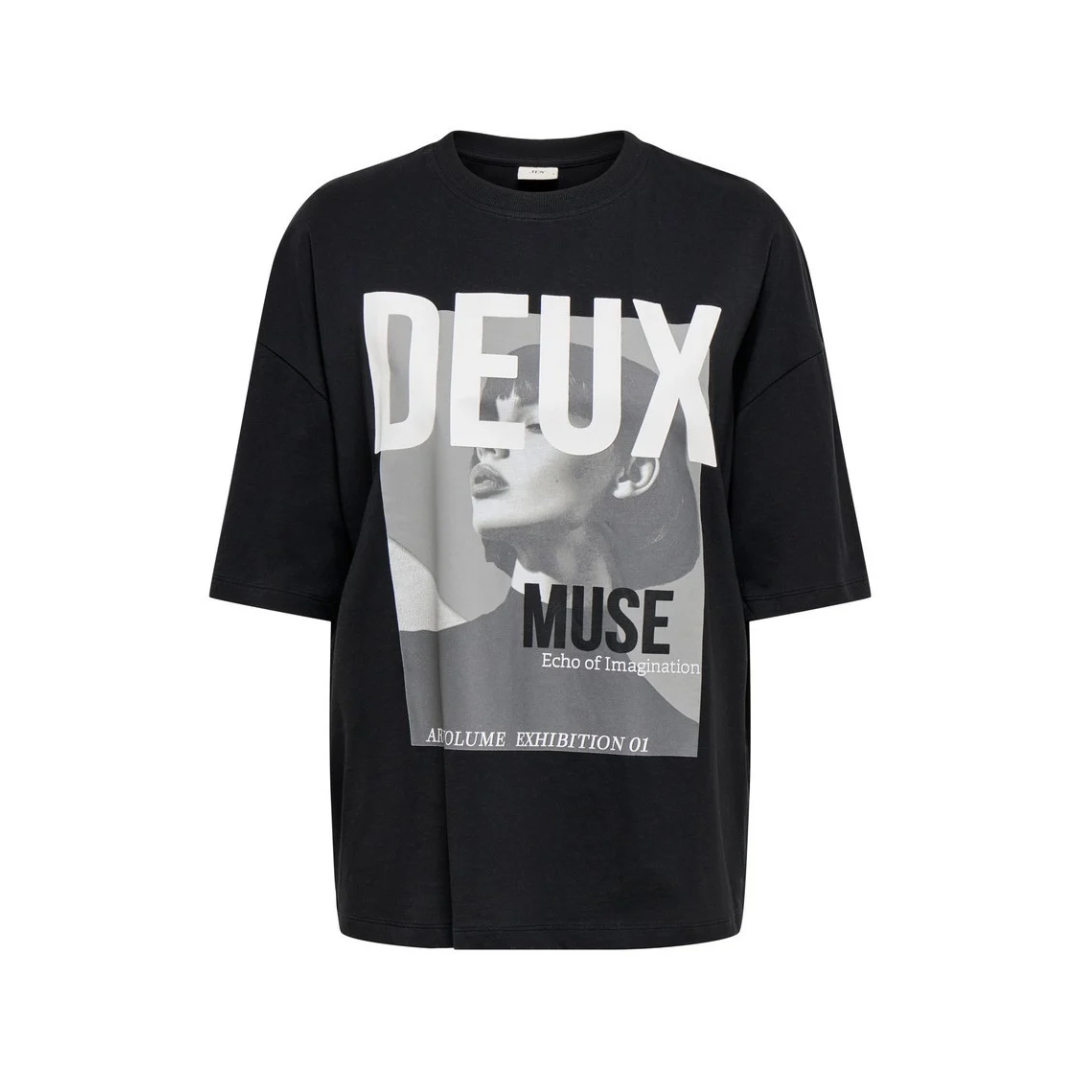 Pisa Oversize T-shirt -  Black