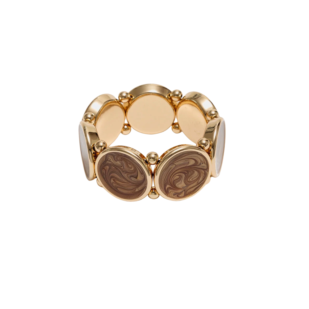 Ava Pearl Bracelet - Nougat