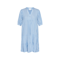 Ibon Dress - L. Blue/Cream