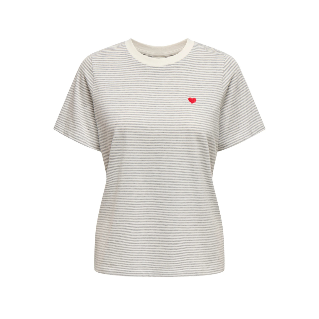 Pisa T-shirt - Stripe White/LGM