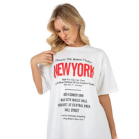 New York Oversize Tee - ONE SIZE