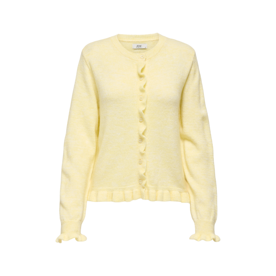 Letty Frill Cardigan - Yellow