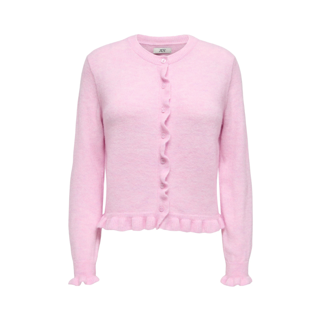 Letty Frill Cardigan - Pink Lady