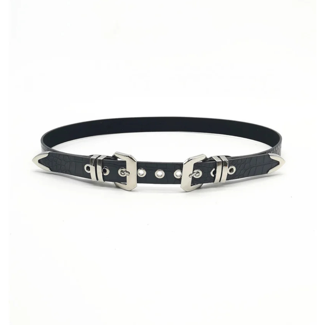 Double Belt - Grey/SIlver