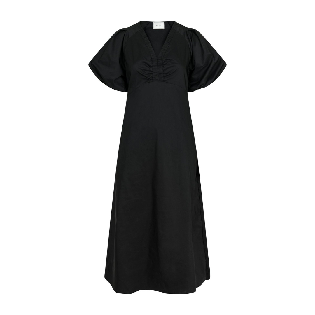 Illana Poplin Dress - Black